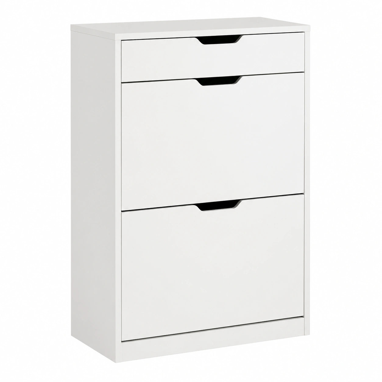 Scarpiera Slim Moderna con Cassetto, Bianco, Facile Montaggio, Perfetta per Spazi Ristretti, 60x30x90 cm