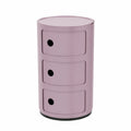 Kartell Componibili Contenitore a 3 Scomparti, Colore Malva