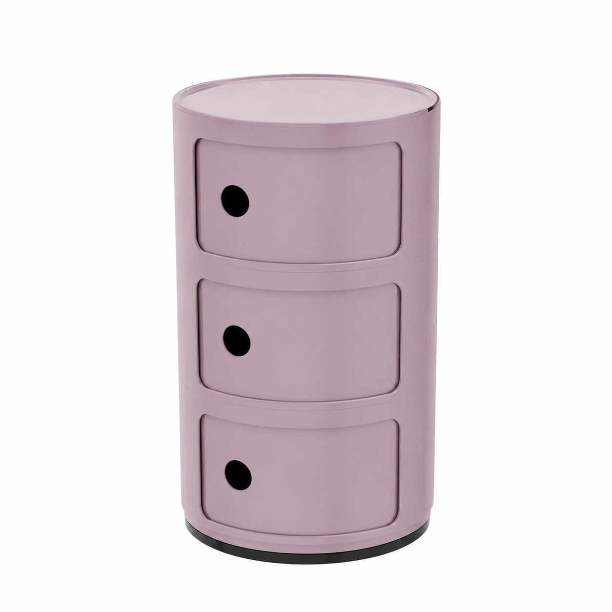 Kartell Componibili Contenitore a 3 Scomparti, Colore Malva