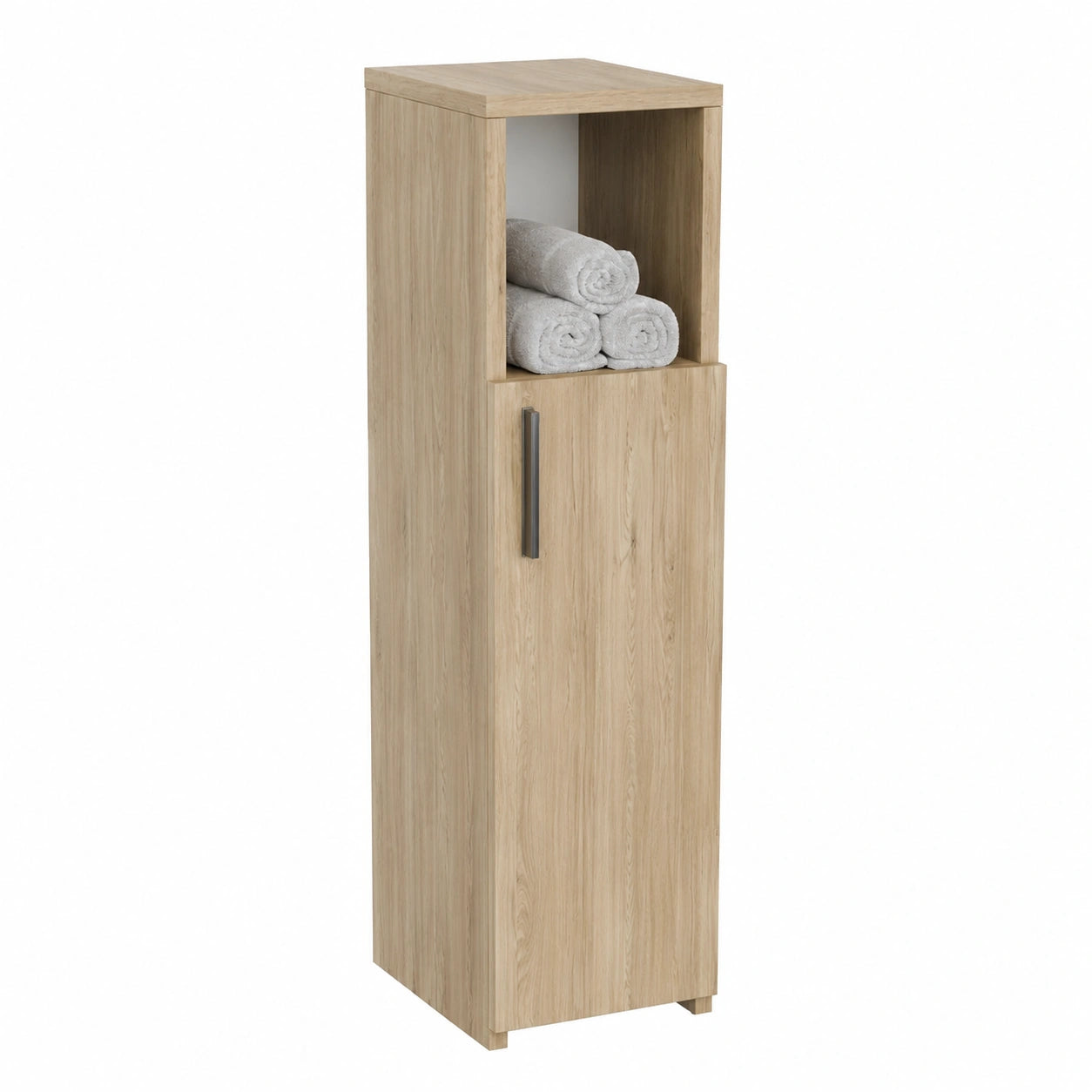 Colonna Bagno Alta Salvaspazio in Quercia per Bagno e Cucina