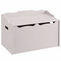 Scatola Porta Giocattoli in Legno, Grigio, 76x46x48 cm